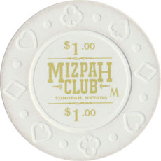 Mizpah Club Casino Tonopah Nevada $1 Chip 2016