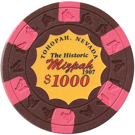 Mizpah $1000 (burgundy) chip - Spinettis Gaming - 1