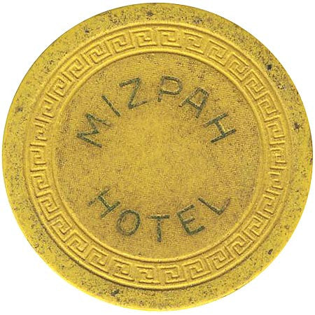 Mizpah Hotel (yellow) chip - Spinettis Gaming - 2