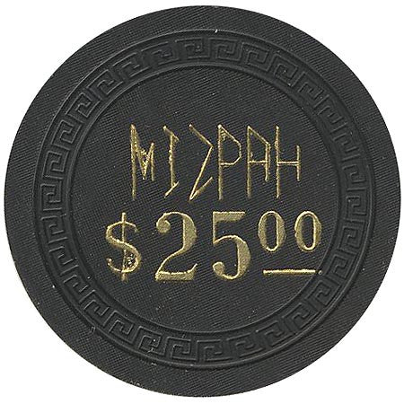 Mizpah $25 (black) chip - Spinettis Gaming - 2