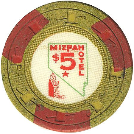 Mizpah $5 (yellow) chip - Spinettis Gaming - 1