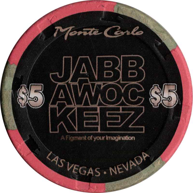 Monte Carlo Casino Las Vegas Nevada $5 Jabbawockeez Chip 2010
