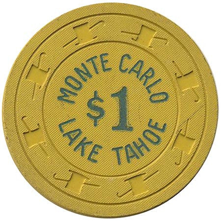 Monte Carlo $1 (yellow) chip - Spinettis Gaming - 2