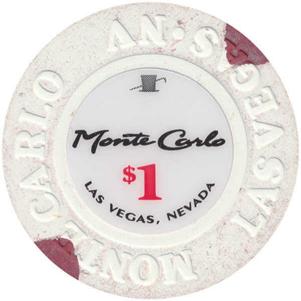Monte Carlo (Small Inlay Paulson), Las Vegas NV $1 Casino Chip - Spinettis Gaming - 2