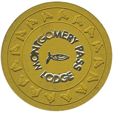 Montgomery Pass Lodge $1 (1)(yellow) chip - Spinettis Gaming - 1