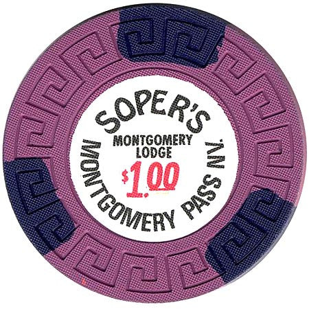 Montgomery Lodge (Soper's) $1 chip - Spinettis Gaming - 1