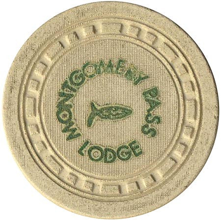 Montgomery Pass Lodge $5 (off-white) chip - Spinettis Gaming - 1
