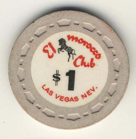 El Morocco club Las Vegas $1 (beige1964) Chip - Spinettis Gaming