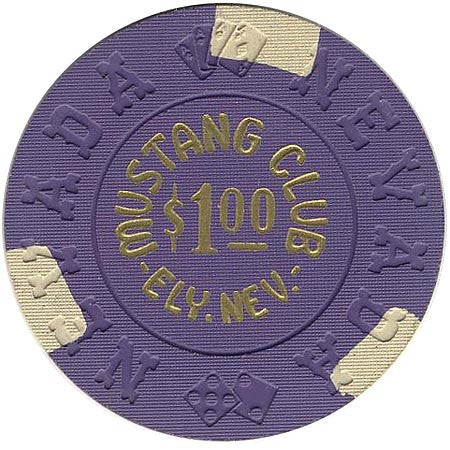 Mustang Club $1 (purple) chip - Spinettis Gaming - 1