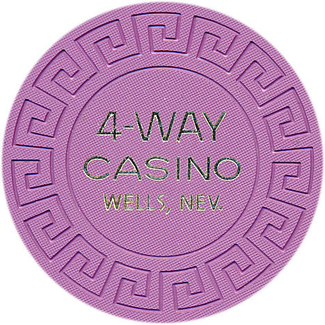 4 Way Casino Wells Nevada $1 Chip 1970s BC Wills and Co