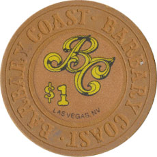 Barbary Coast Casino Las Vegas Nevada $1 Chip 1985