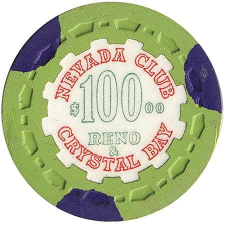 Nevada Club $100 (green) chip - Spinettis Gaming
