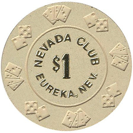 Nevada Club $1 (beige) chip - Spinettis Gaming - 2