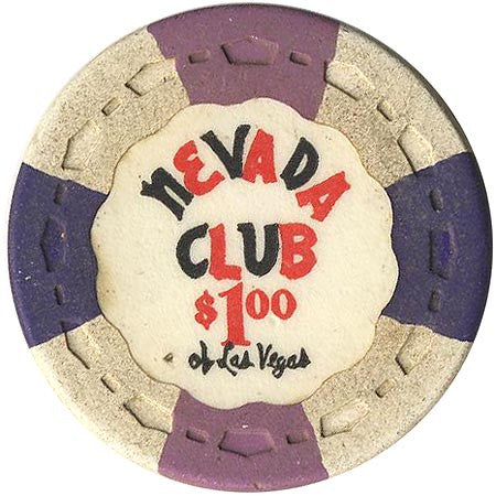Nevada Club $1 (white) chip - Spinettis Gaming - 2