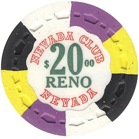 Nevada Club Reno $20 chip - Spinettis Gaming - 2