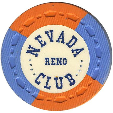 Nevada Club (blue/orange) chip - Spinettis Gaming - 1