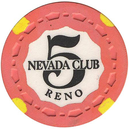 Nevada Club 5 (orange) chip - Spinettis Gaming