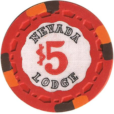 Nevada Lodge Reno $5 (red) chip - Spinettis Gaming