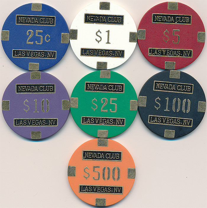 Nevada Club 15gram Poker Chips - Spinettis Gaming - 1