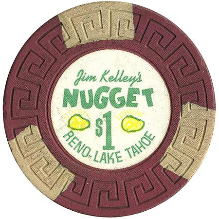 Nugget $1 (burgundy) chip - Spinettis Gaming - 1