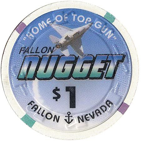 Nugget $1 (white) chip - Spinettis Gaming - 1