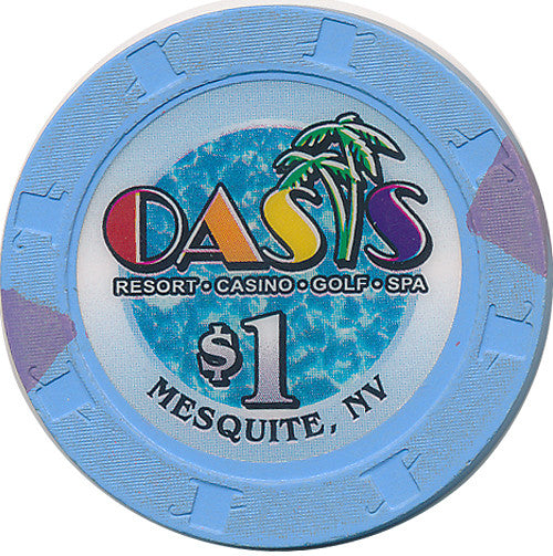 Oasis Resort, Mesquite NV $1 Casino Chip - Spinettis Gaming - 2