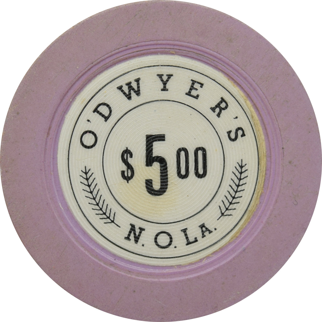 O'Dwyer's Casino New Orleans Louisiana $5 Chip