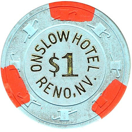 Onslow Casino $1 (blue) chip - Spinettis Gaming - 2