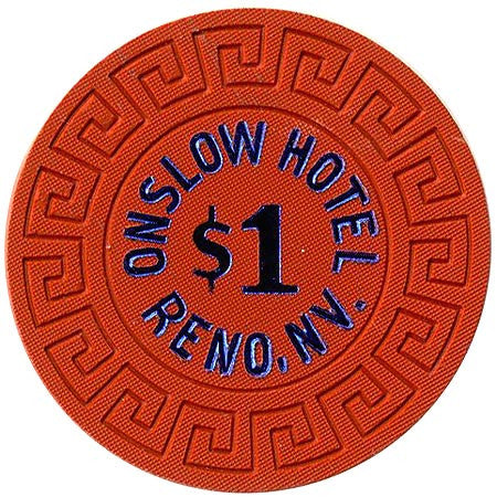 Onslow Casino $1 (orange) chip - Spinettis Gaming - 1
