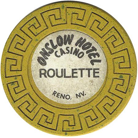 Onslow Casino Roulette ( yellow) chip - Spinettis Gaming - 1