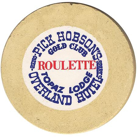 Overland Hotel (beige roulette) chip - Spinettis Gaming - 2