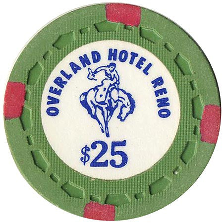 Overland Hotel $25 (green) chip - Spinettis Gaming - 1