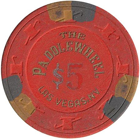 Paddle Wheel $5 (red) chip - Spinettis Gaming - 1