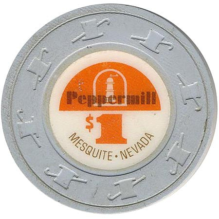 Peppermill $1 (gray) chip - Spinettis Gaming - 2