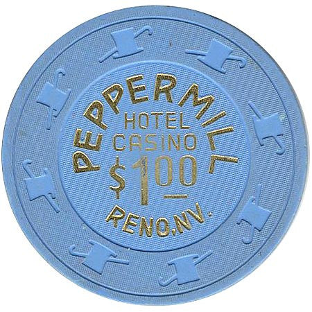 Peppermill $1 (blue) Reno chip - Spinettis Gaming - 1