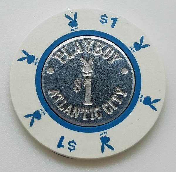 Playboy Casino Atlantic City New Jersey $1 Chip 1980s