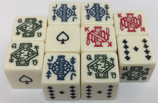 10 Six Sided Poker Dice - Spinettis Gaming - 1
