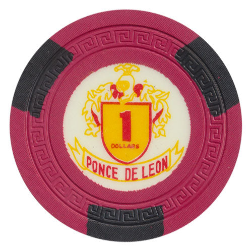 Ponce de Leon Casino Puerto Rico $1 Chip 1962
