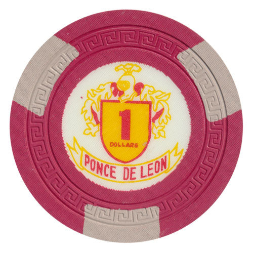 Ponce de Leon Casino Puerto Rico $1 Chip 1962