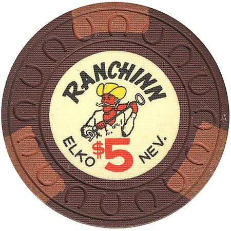 Ranchinn $5 (brown) chip - Spinettis Gaming - 2