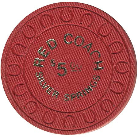 Red Coach $5 (red) chip - Spinettis Gaming - 2