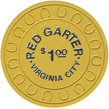 Red Garter $1 (yellow) chip - Spinettis Gaming - 1