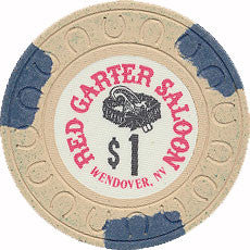 Red Garter $1 (beige) chip - Spinettis Gaming - 2