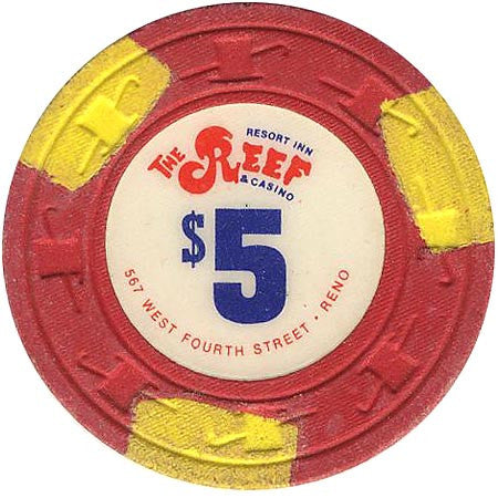 The Reef $5 (red) chip - Spinettis Gaming - 2