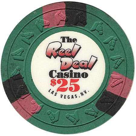 The Reel Deal  Casino $25 (green) chip - Spinettis Gaming - 1
