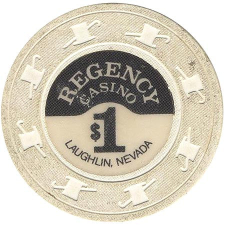 Regency Casino $1 (white) chip - Spinettis Gaming - 2