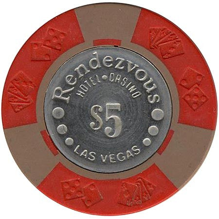 Rendezvous Casino $5 (red) chip - Spinettis Gaming - 1