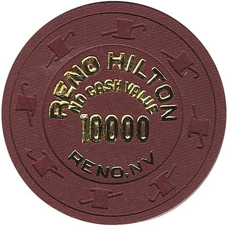 Reno Hilton 10000 (NCV) (brown) chip - Spinettis Gaming - 2