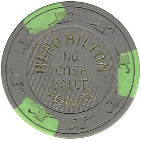 Reno Hilton (NCV) (gray) chip - Spinettis Gaming - 1