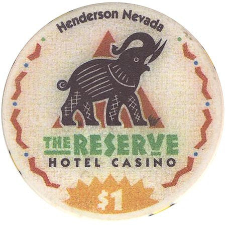 The Reserve Casino (beige), Henderson NV $1 Casino Chip - Spinettis Gaming - 2